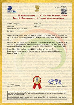 Certificate of Registration